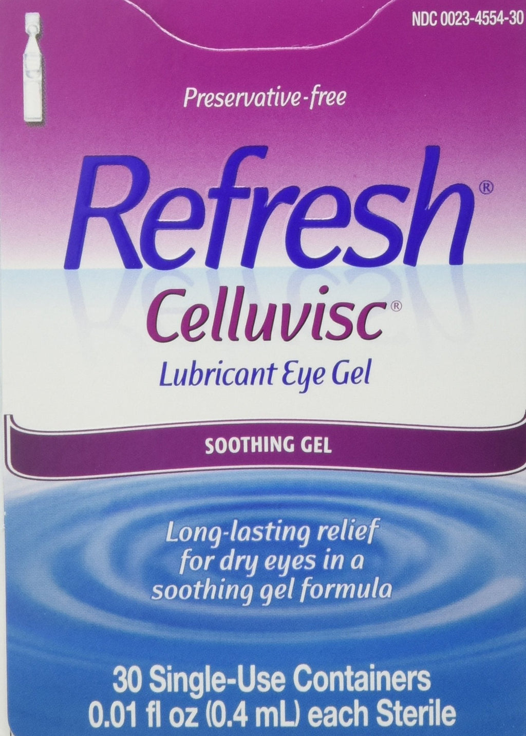 [Australia] - REFRESH CELLUVISC Lubricant Eye Gel Single-Use Containers 30 ea (Pack of 2) 