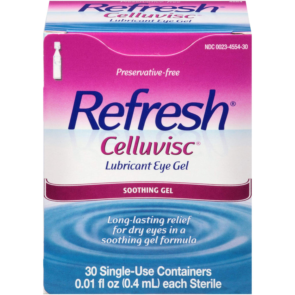 [Australia] - REFRESH CELLUVISC Lubricant Eye Gel Single-Use Containers 30 ea (Pack of 4) 