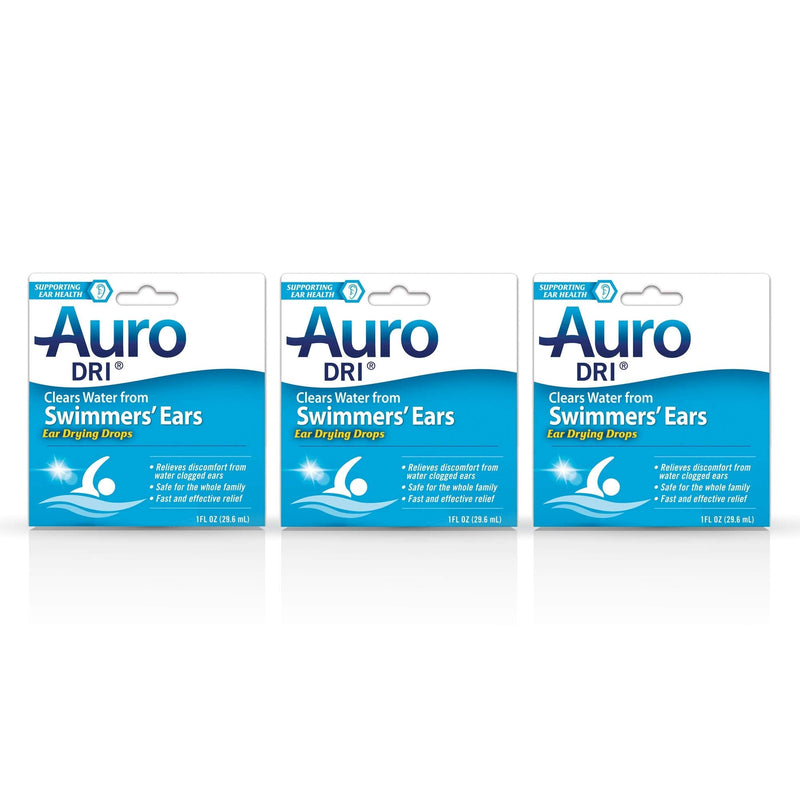 [Australia] - Auro-Dri Ear Water-Drying Aid 1 oz (Pack of 3) 