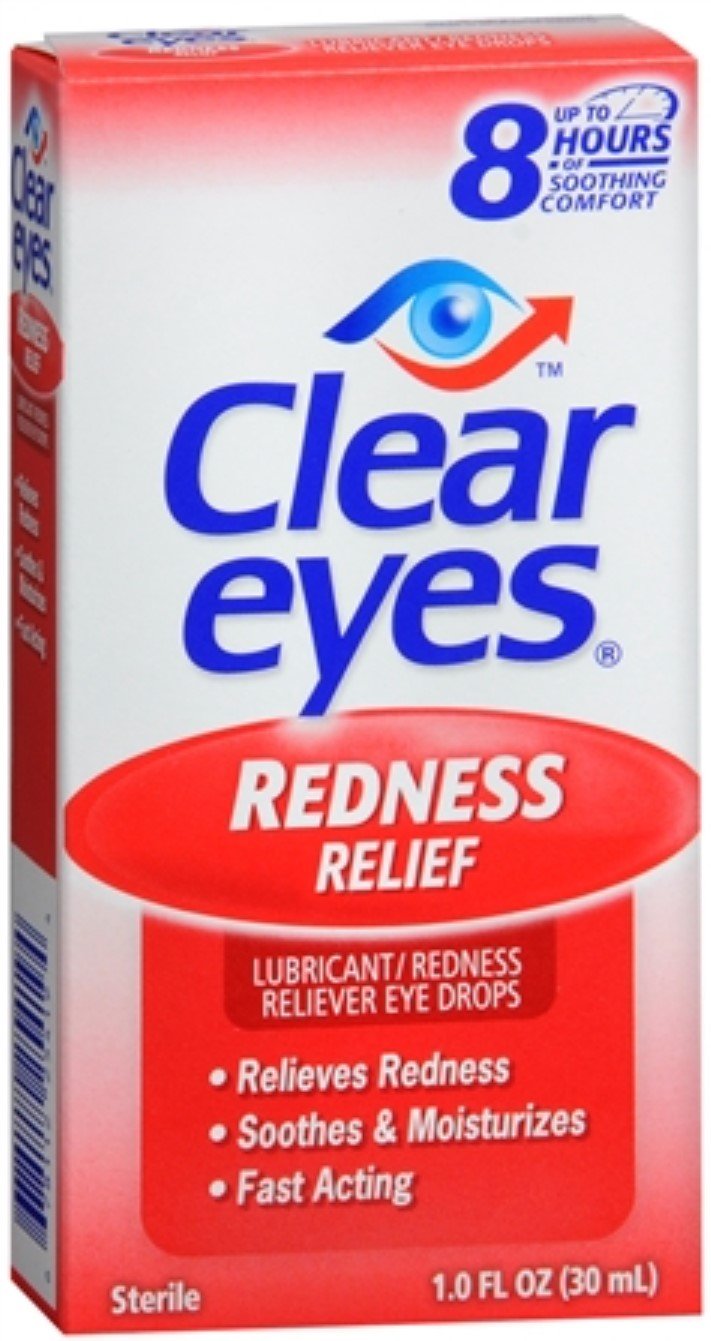 [Australia] - Clear Eyes Redness Relief Drops 1 oz (Pack of 2) 1 Fl Oz (Pack of 2) 