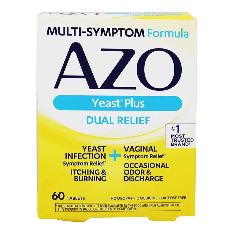 [Australia] - AZO Yeast Plus Tablets 60 ea (Pack of 6) - Packaging May Vary 