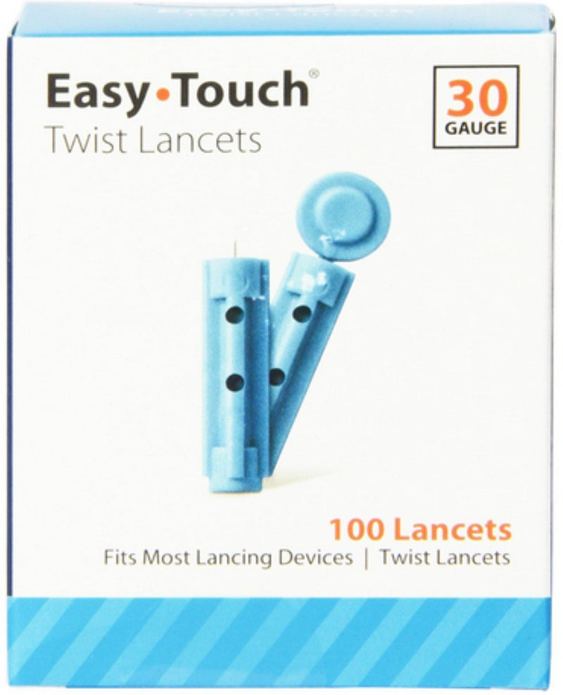 [Australia] - Easy Touch Twist Lancets 30 Gauge 100 Each (Pack of 5) 