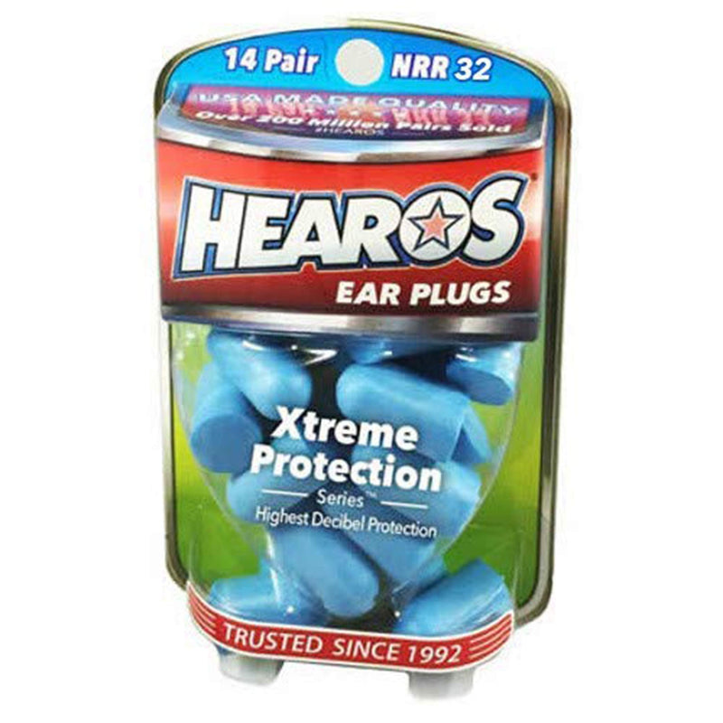 [Australia] - Hearos Xtreme Protection Series Ear Plugs Highest NRR ,14 Pairs 