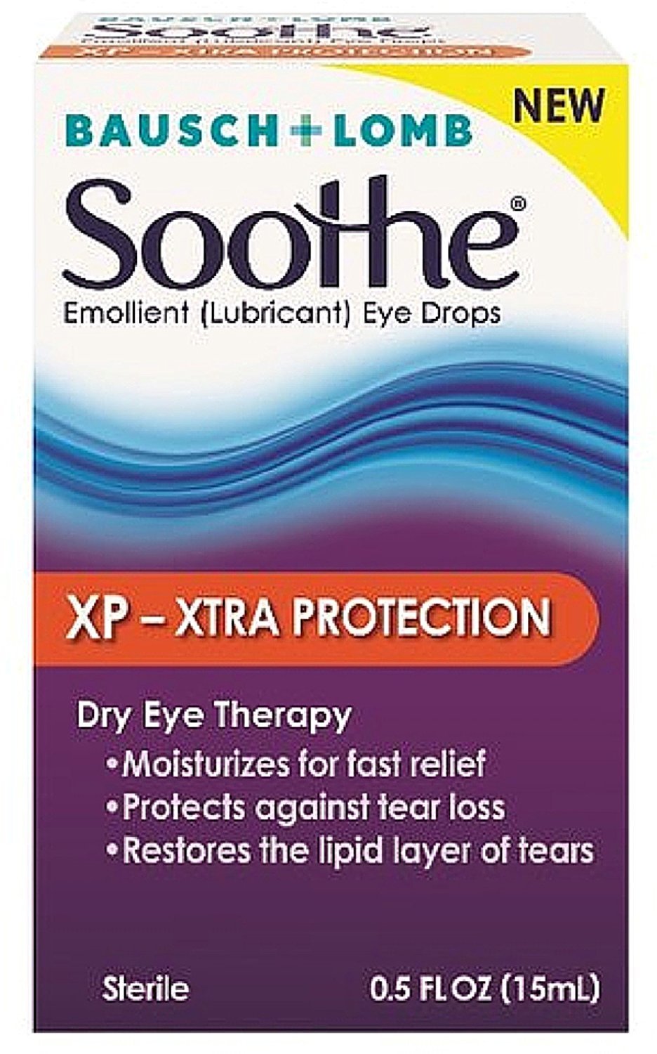 [Australia] - Bausch & Lomb Soothe XP Emollient Lubricant Eye Drops Xtra Protection with Restoryl 0.50 oz (Pack of 2) 0.5 Fl Oz (Pack of 2) 