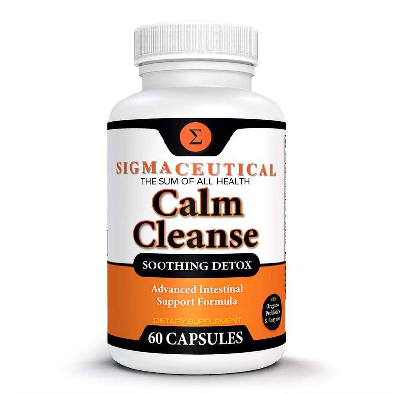 [Australia] - Calm Cleanse Detox Support - Oral Overgrowth Treatment for Adults - Non-GMO Oral Detox Medicine and White Tongue Treatment – Mouth Overgrowth Treatment - 60 Capsules 