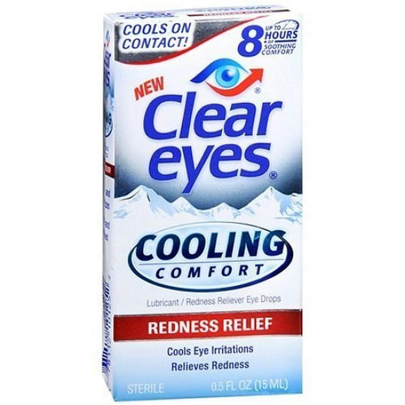 [Australia] - Clear Eyes Cooling Comfort Redness Relief Eye Drops, 3 Count 