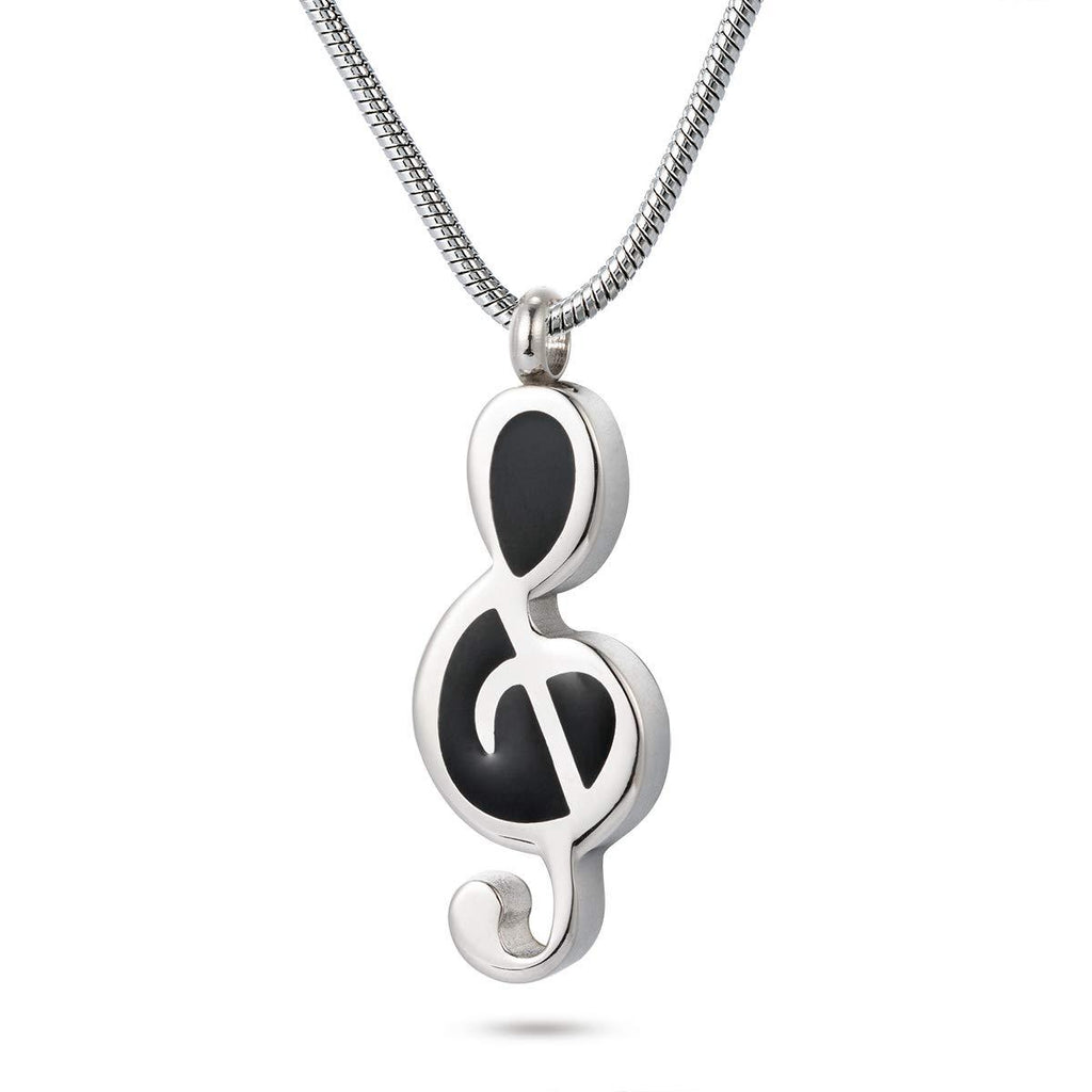 [Australia] - Cremation Urn Necklace Music Note Ashes Pendant Keepsake Memorial Jewelry for Ashes 