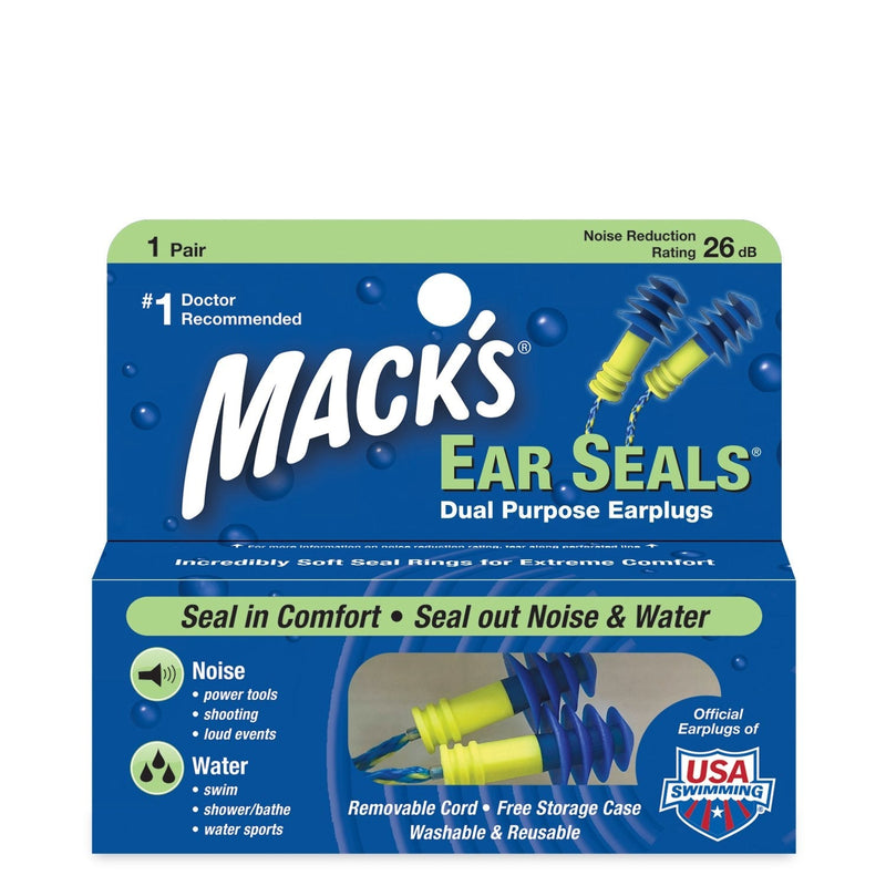 [Australia] - Mack's Ear Seals Dual Purpose Earplugs 1 Pair (Pack of 3) 