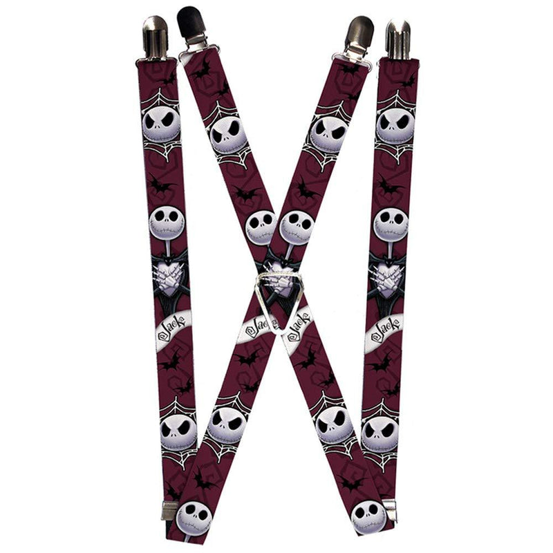[Australia] - Buckle-Down mens Buckle-down Suspender - Nightmare Before Christmas Suspenders ,Multicolor ,3.5" x 2.5" 