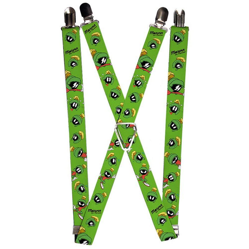 [Australia] - Buckle-Down mens Buckle-down - Marvin the Martian Suspenders, Multicolor, 3.5 x 2.5 US 