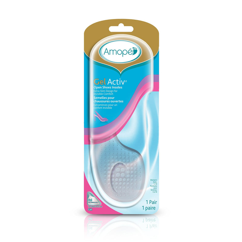 [Australia] - Amope GelActiv Open Shoes Insoles for Women, 1 pair, Size 5-10 