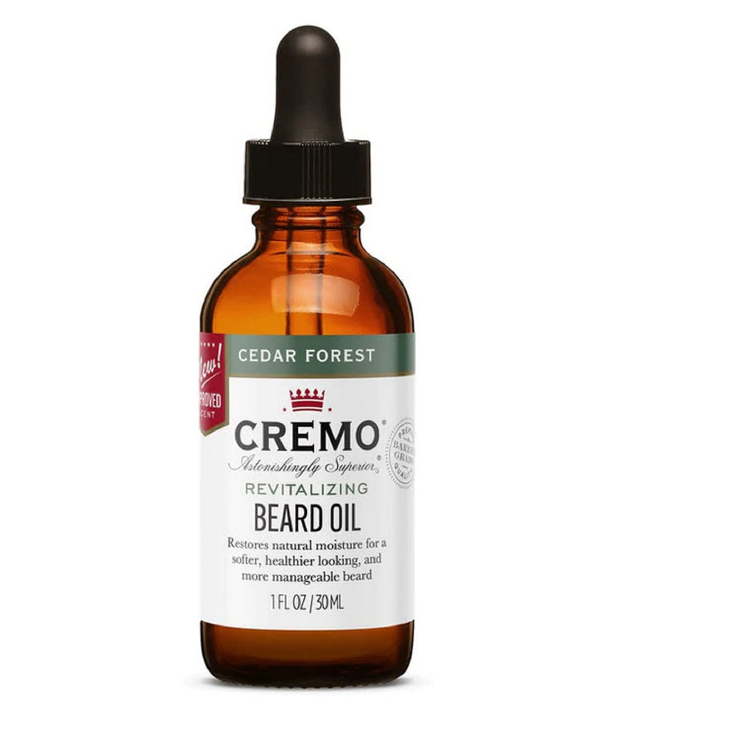 [Australia] - Cremo Beard Oil, Revitalizing Cedar Forest, 1 fl oz - Restore Natural Moisture and Soften Your Beard To Help Relieve Beard Itch 1 Fl Oz (Pack of 1) 