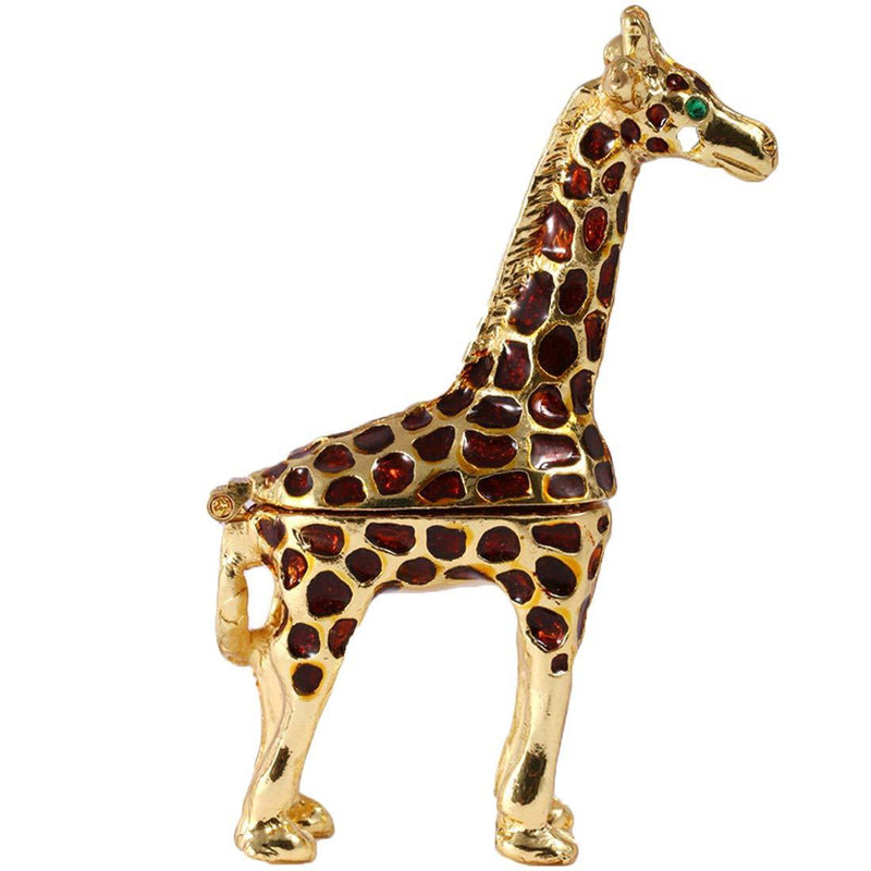 [Australia] - YUFENG Ring Holder Hinged Trinket Boxes for Gifts,Jewelry Boxes Organizer Display Holder (giraffe trinket box) 