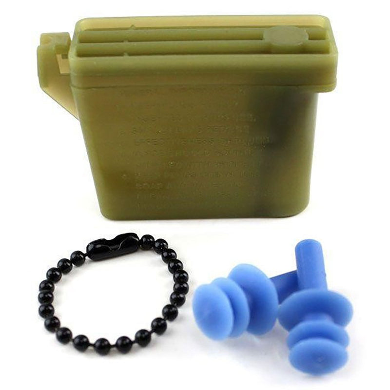 [Australia] - Vanguard Ear Plugs with Chain and Case Blue Large 