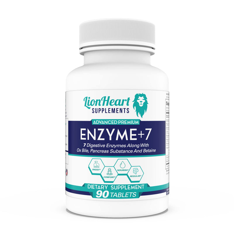 [Australia] - DIGESTIVE ENZYMES SUPPLEMENT - Includes Purified Ox Bile Salts - Tablets for No Gallbladder Sufferers - Enzyme for Digestion & Gas Relief - Helps Bloating, Acid Reflux, Constipation & Repair Leaky Gut 90 Count (Pack of 1) 