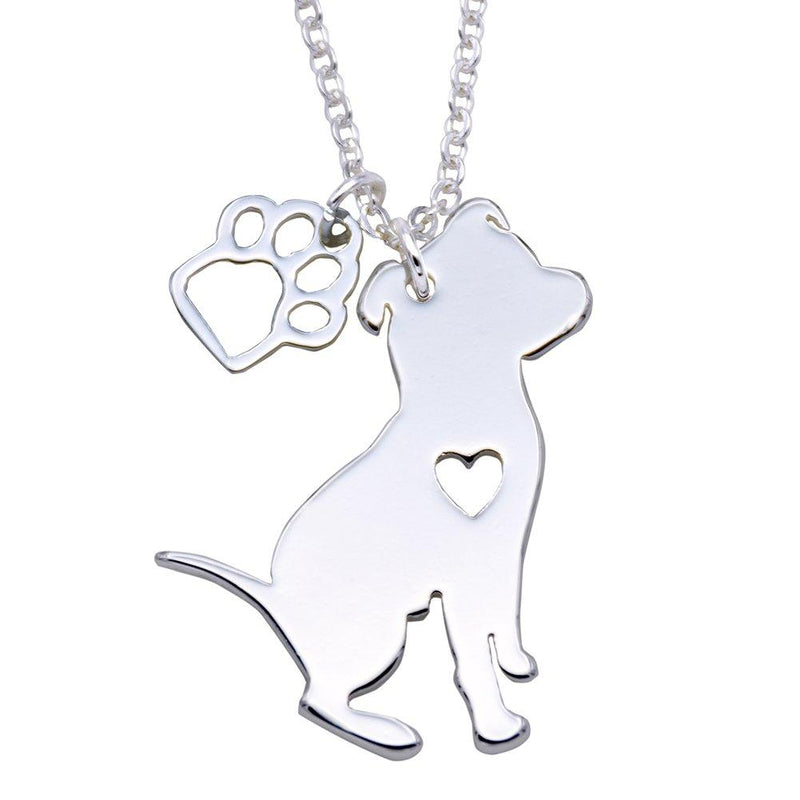 [Australia] - Melix Animal Yorkie Labrador Pitbull Husky Alaskan Akita Boxer Corgi Dachshund German Shepherd Golden Retriever Stainless Steel Pet Dog Doggy Pendant Necklace Gift 