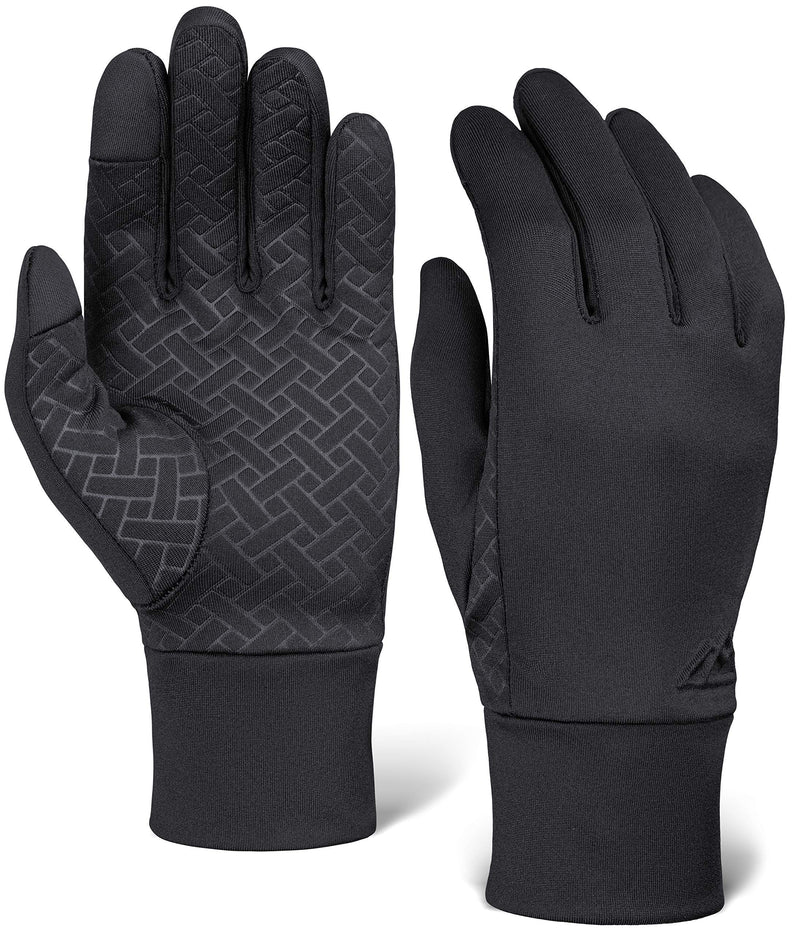 [Australia] - Running Gloves with Touch Screen - Winter Glove Liners for Texting, Cycling - Thin & Lightweight Cold Weather Thermal Gloves X-Small/Small 