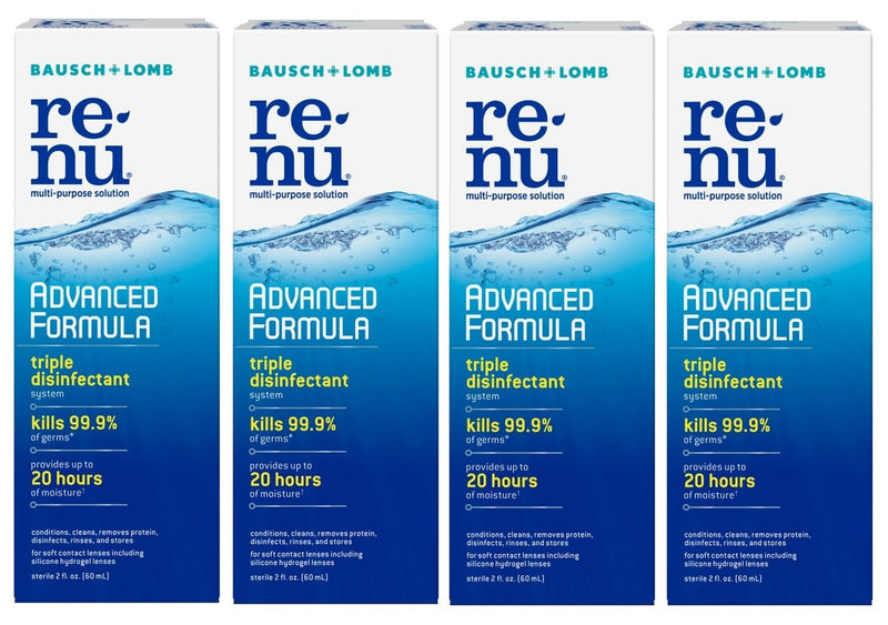 [Australia] - Renu Fresh Multi-Purpose Contact Lens Solution, Travel Size 2 Fl Oz (Pack Of 4) 
