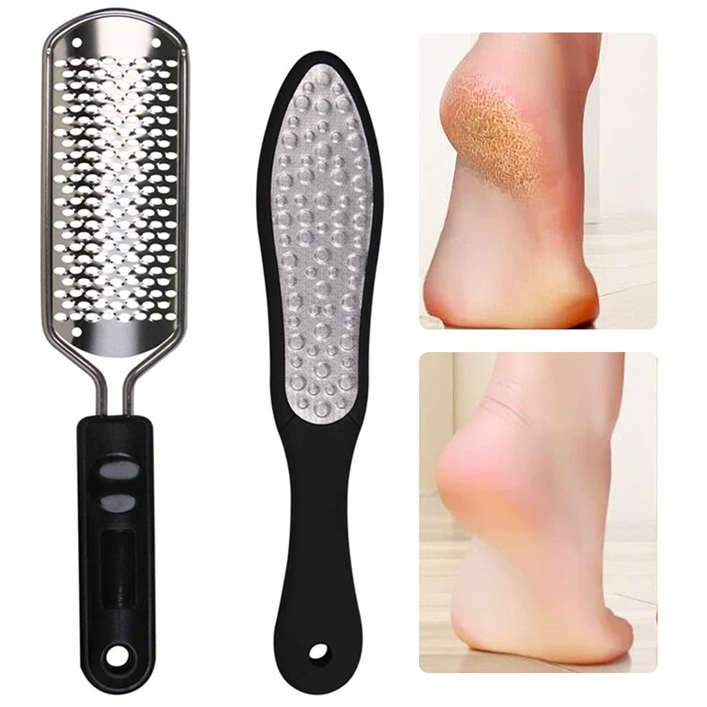 [Australia] - Oneleaf 2PCS Professional Pedicure Rasp Foot File Cracked Skin Corns Callus Remover for Extra Smooth and Beauty Foot 