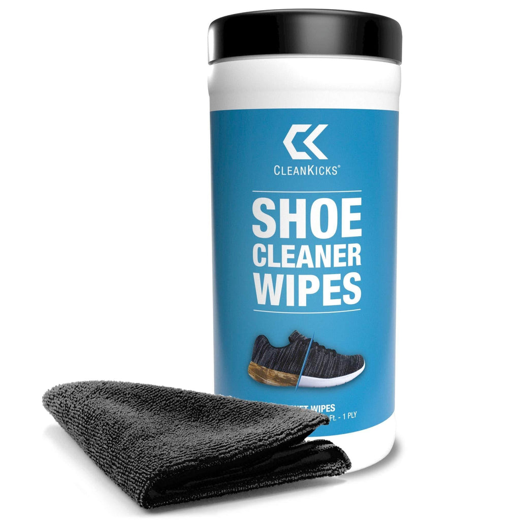 [Australia] - CleanKicks Shoe Cleaner Wipes - Removes Scuffs and Dirt Buildup - Includes Microfiber - (30 Count) 