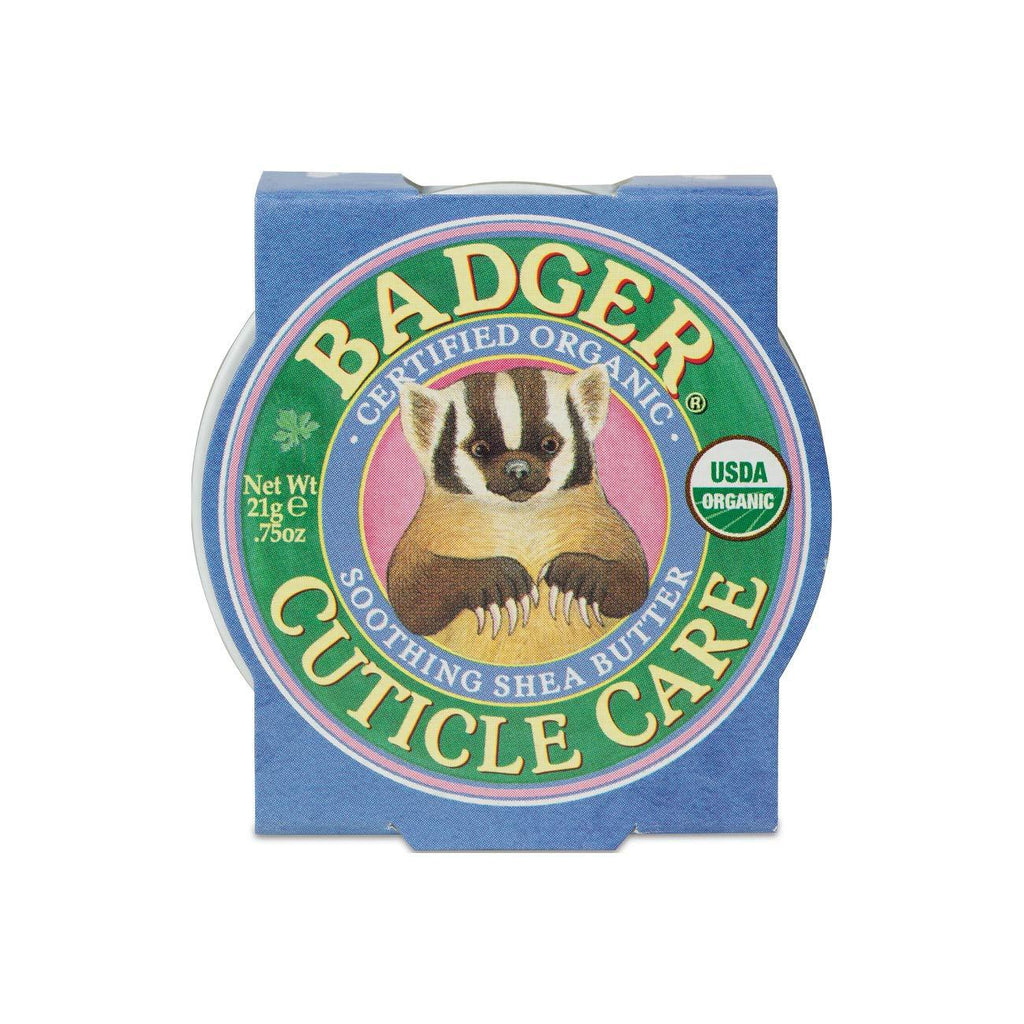 [Australia] - Badger - Cuticle Care, Soothing Shea Butter Cuticle Balm, Certified Organic, Nourish and Protect Cuticles and Nails, Fingernail Care, Protect Dry Splitting Cuticles, 0.75 oz 0.75 Ounce (Pack of 1) 