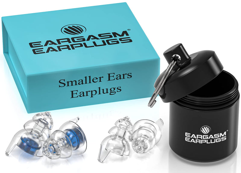 [Australia] - Eargasm Smaller Ears Earplugs for Concerts Musicians Motorcycles Noise Sensitivity Disorders and More! Two Different Sizes Included to Accommodate Smaller Ear Shapes! Blue 