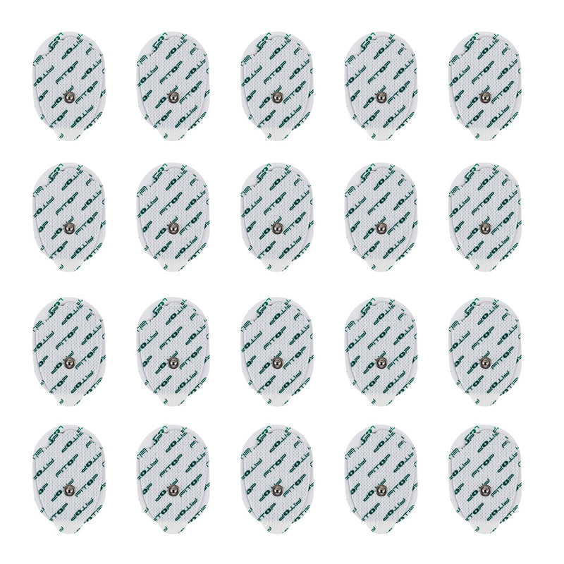 [Australia] - FITOP TENS Pads EMS Unit Snap Electrode 20 Pcs with Super Gel 