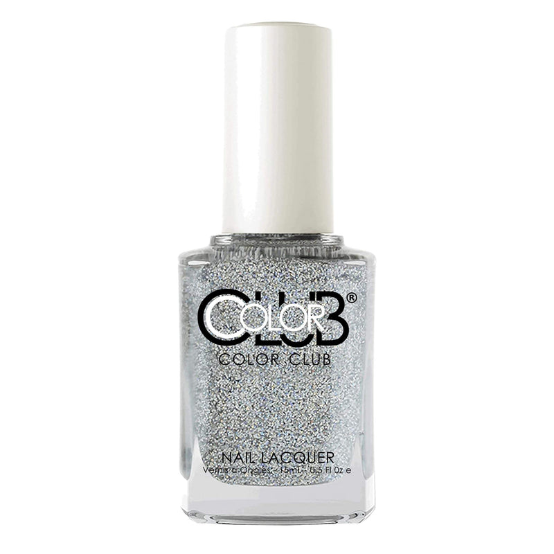 [Australia] - Color Club Glitter Collection Nail Lacquer - Long-Lasting Polish Fairytale Ending-Silver/White 