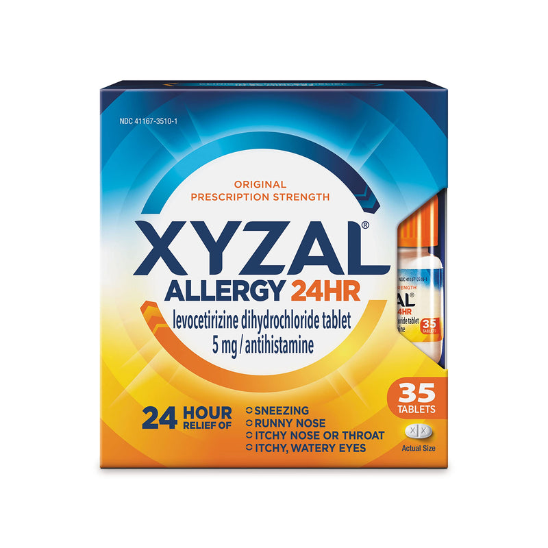 [Australia] - Xyzal Allergy Tablet, 35 Count, Yellow (Pack of 1), 230146 