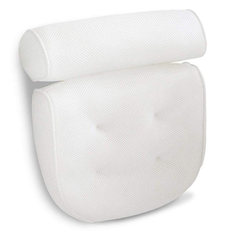[Australia] - Luxurious Bath Pillow Non-Slip and Extra Thick with Head, Neck, Shoulder and Back Support. Soft and Large 14x13x4 Inches for The Ultimate Bathtub Relaxation Experience. Fits Any Tub 1 Pack 