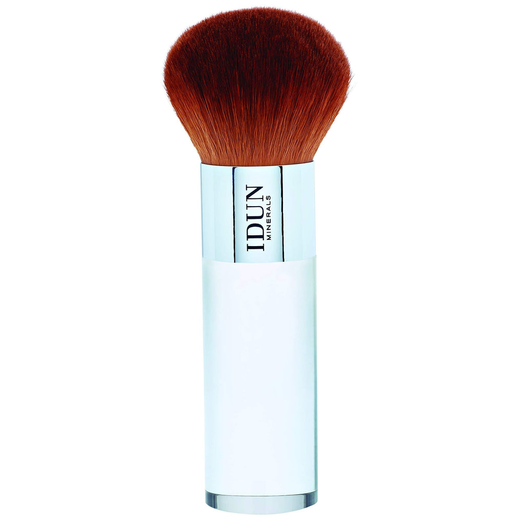 [Australia] - IDUN Minerals Large Kabuki Brush - Blend & Buff Powder Foundation/Bronzer For A Smooth/Flawless Finish - Premium Quality Synthetic Taklon Bristles - 100% Vegan, Hypoallergenic, Cruelty Free - No Shed 