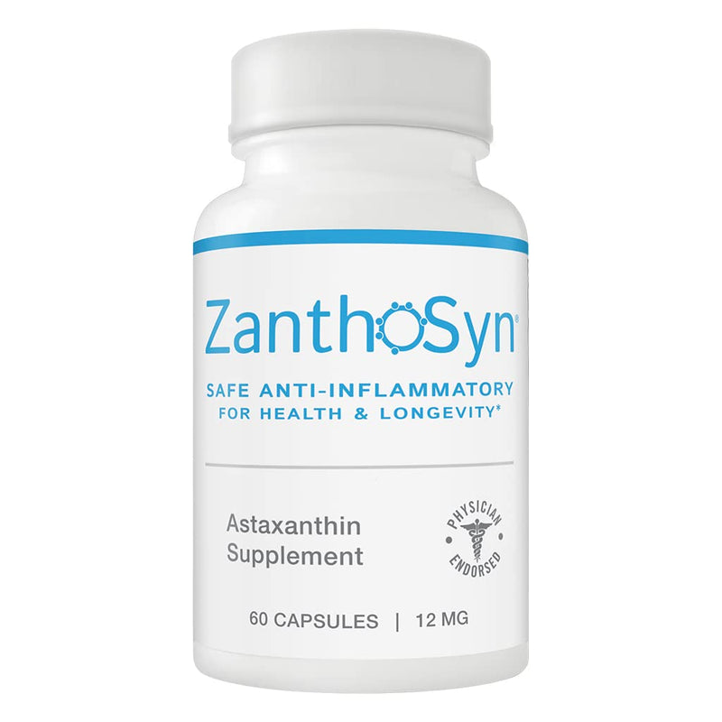 [Australia] - ZanthoSyn Astaxanthin, Clinically Shown to Provide 3x Absorption, Supports Inflammatory Health, 12mg, 60 Vegetable Capsules 