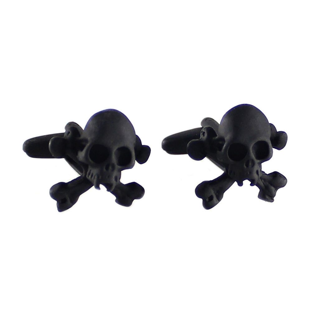 [Australia] - MENDEPOT Skull Cufflinks with Box Cufflink Pirate Logo Cufflinks in Box A 