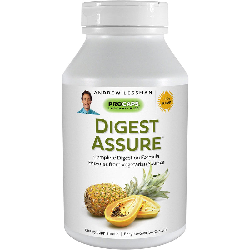 [Australia] - Andrew Lessman Digest Assure 180 Capsules – Comprehensive Blend of Powerful Natural Enzymes to Support and Enhance Digestive Health, Vegetarian-Sourced Enzymes, Small Easy to Swallow Capsules 