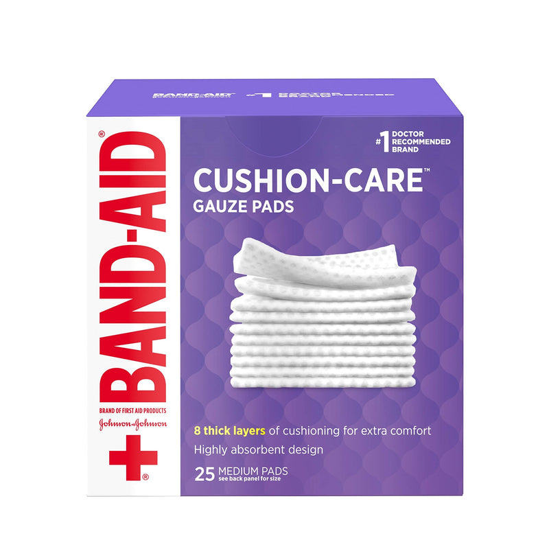 [Australia] - Band-Aid Brand Medium Gauze Pads, 3x3 Inch (Pack of 25) 