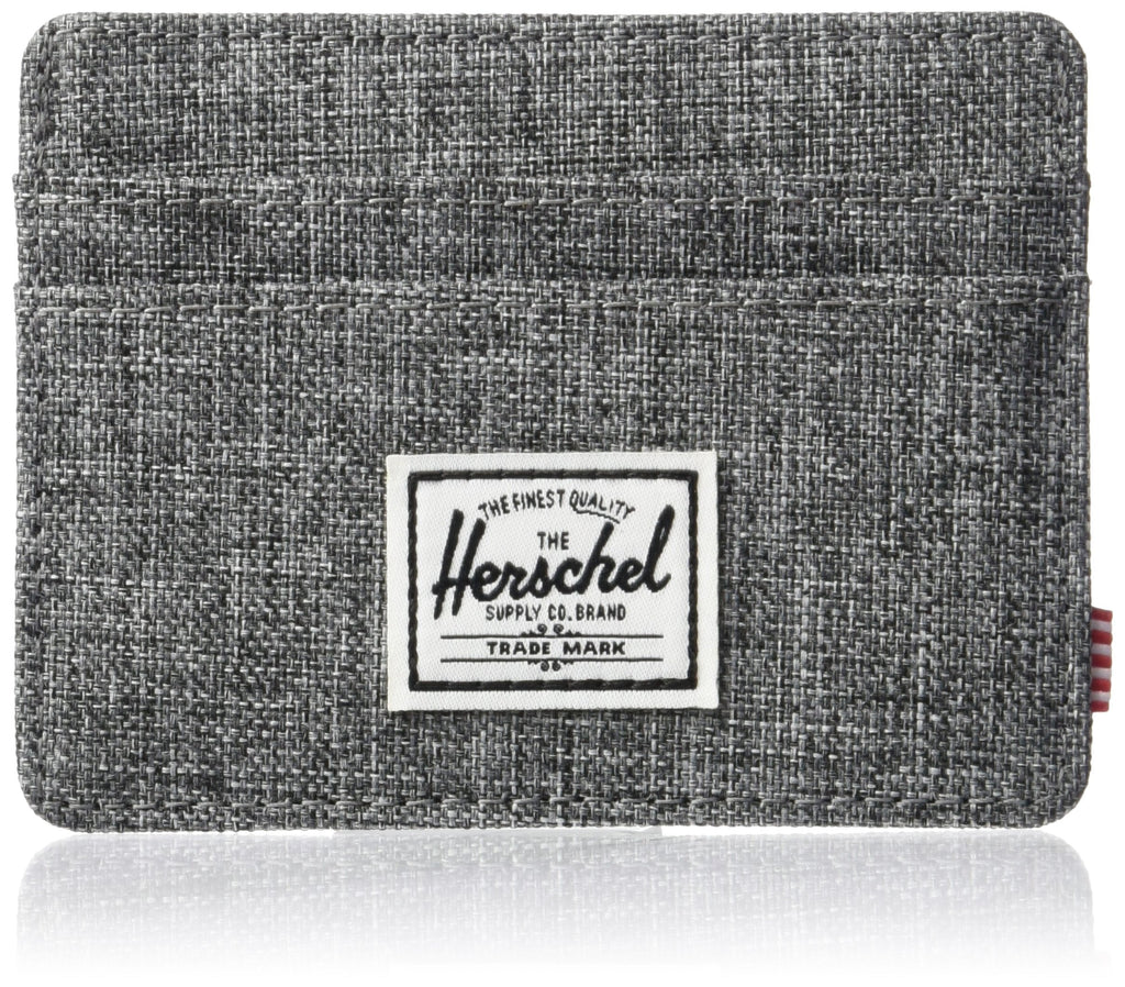 [Australia] - Herschel Men's Charlie RFID One Size Raven Crosshatch 