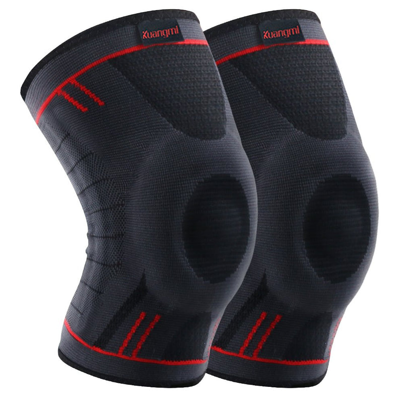[Australia] - Kuangmi Knee Brace Compression Sleeve Support for Running,Jogging,Basketball,Joint Pain Relief,Arthritis and Injury Recovery Upgrade Blue (Pair) XX-Large (Pack of 2) 