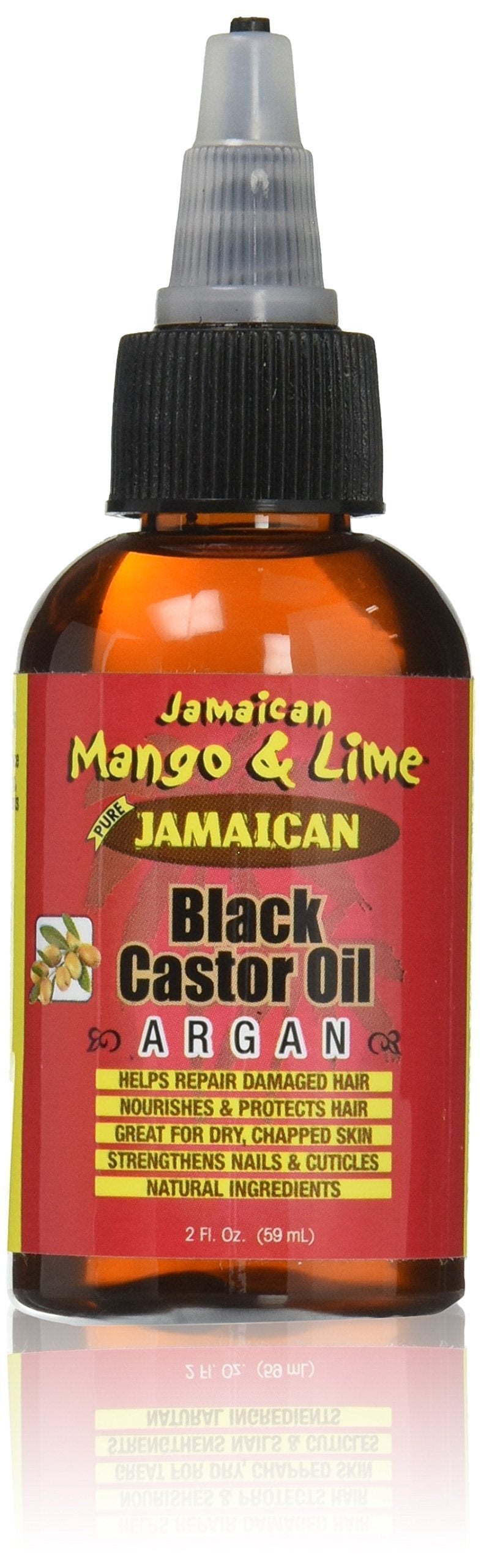 [Australia] - Jamaican Mango & Lime Black Castor Oil, Argan, 2 Fl Oz 2 Fl Oz (Pack of 1) 