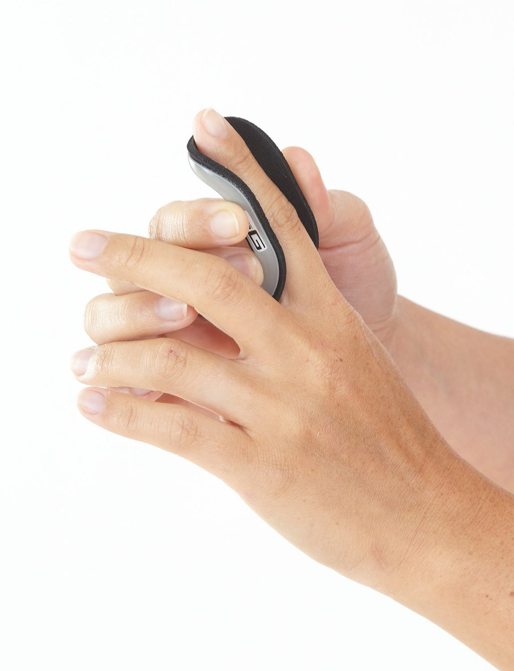 [Australia] - Neo G Finger Splint, Easy-Fit - Support for Trigger Finger, Mallet Finger, Baseball Finger, Strain, Sprains, Broken Fingers, Basketball - Patented Design - Class 1 Medical Device - Medium - Grey - 6cm/2.4in Medium: 6 cm // 2.4 in 