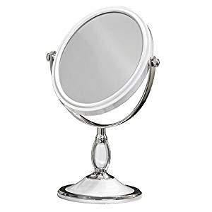 [Australia] - Homestyle Double Sided Oval Shape All Purpose Makeup Mirror 2X Magnification 
