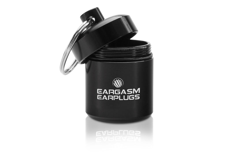 [Australia] - Eargasm Earplugs Carrying Case Great for Earplugs and Pills - Black 