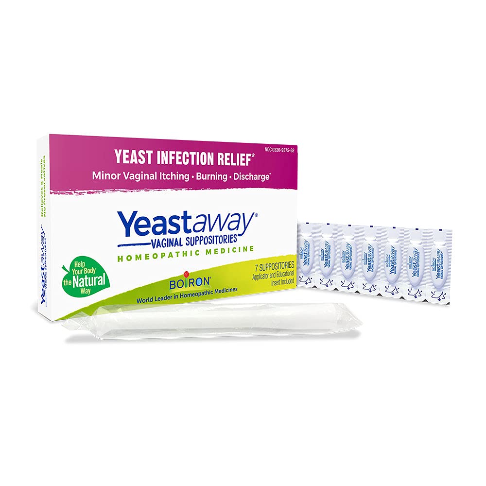 [Australia] - Boiron Yeastaway Suppositories for Relief from Yeast Infection Symptoms of Itching, Burning, and Discharge - 7 Count Style YeastAway 