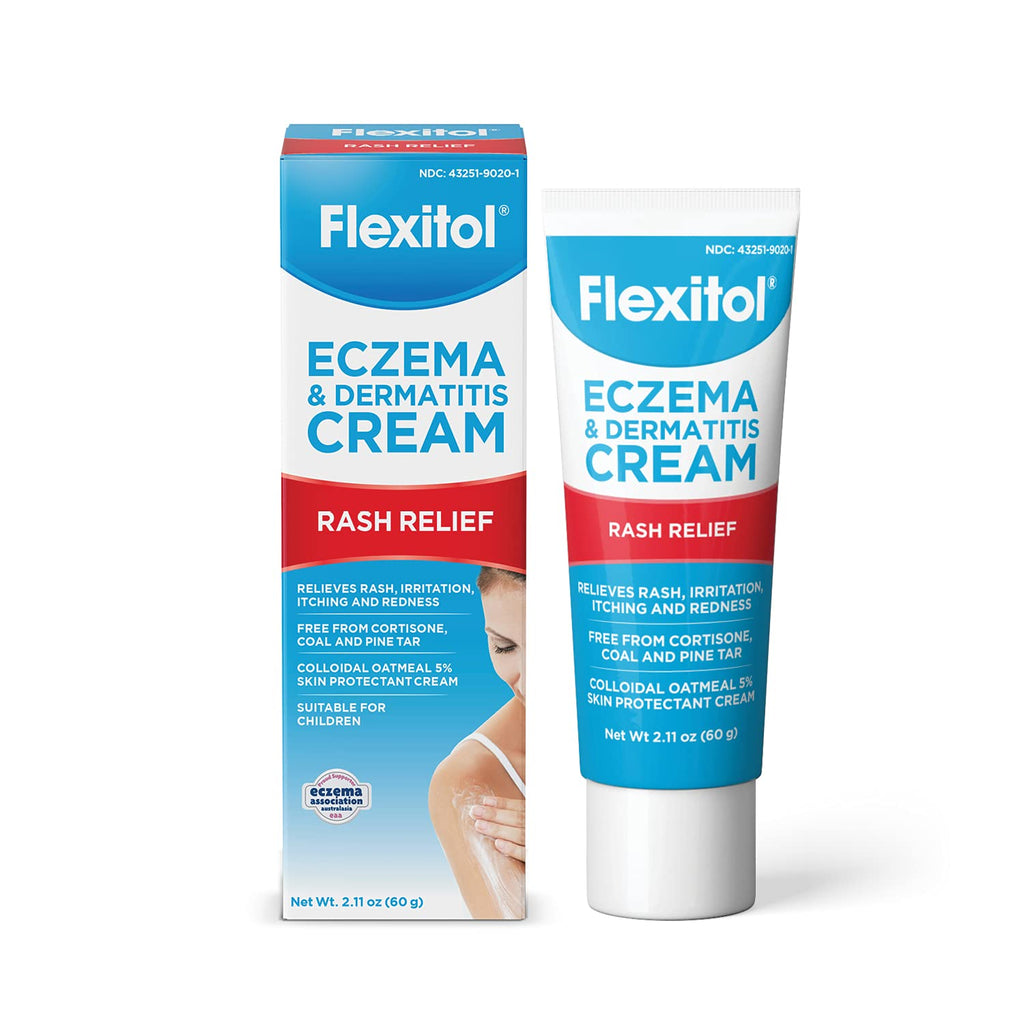 [Australia] - Flexitol Eczema & Dermatitis Cream – Steroid & Fragrance Free for Sensitive, Irritated Skin with 5% Colloidal Oatmeal 