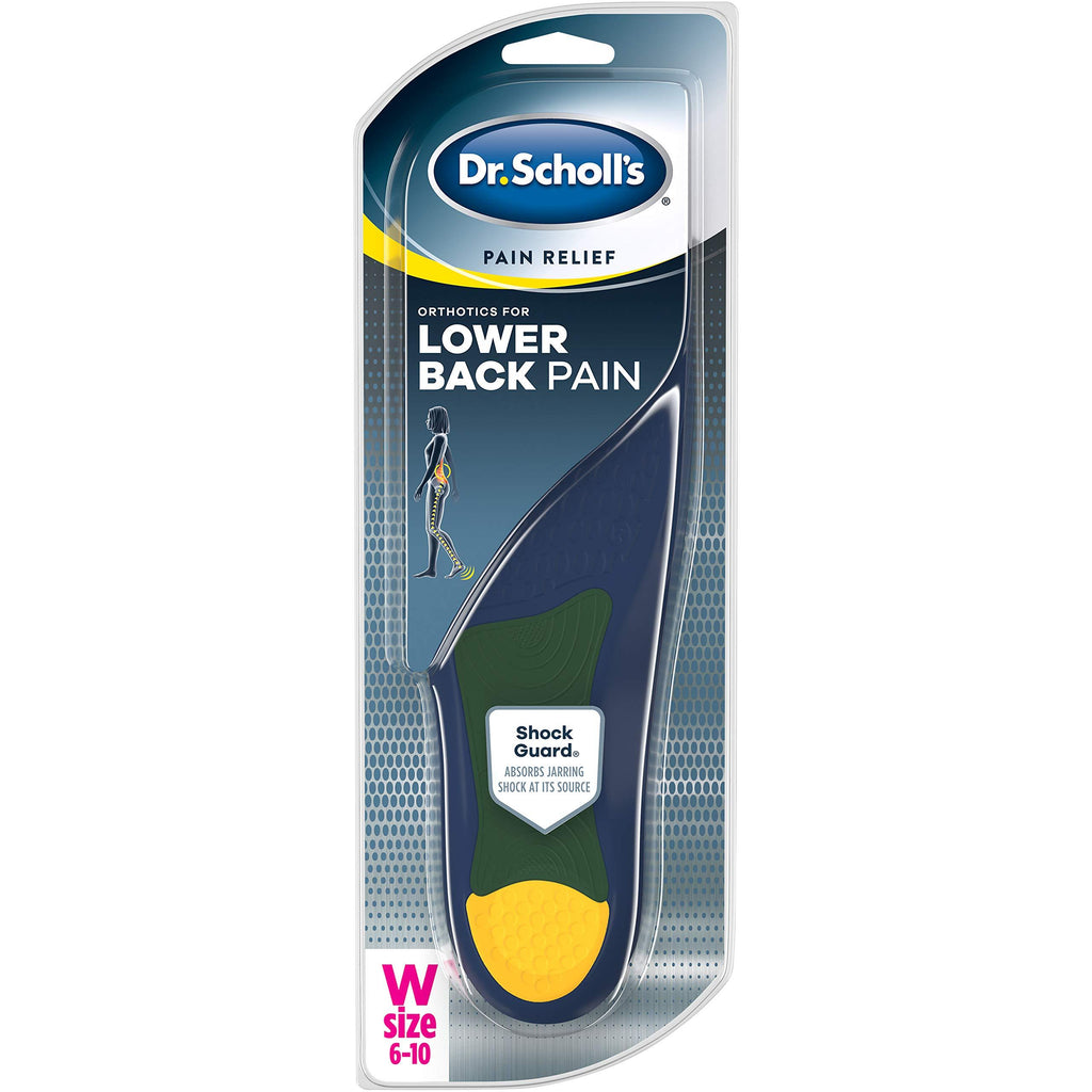 [Australia] - Dr. Scholl’s Pain Relief Orthotics for Lower Back Pain for Women, 1 Pair, Size 6-10 Women's 6-10 