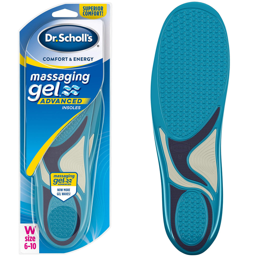 [Australia] - Dr. Scholl’s Massaging Gel Advanced Insoles All-Day Comfort that Allows You to Stay on Your Feet Longer (for Women's 6-10, also Available for Men's 8-14) 1 Pair (Women's 6-10) 