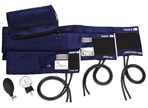 [Australia] - Prestige Medical - 882-COM-NAV 3-in-1 Aneroid Sphygmomanometer Set with Carry Case, Navy 