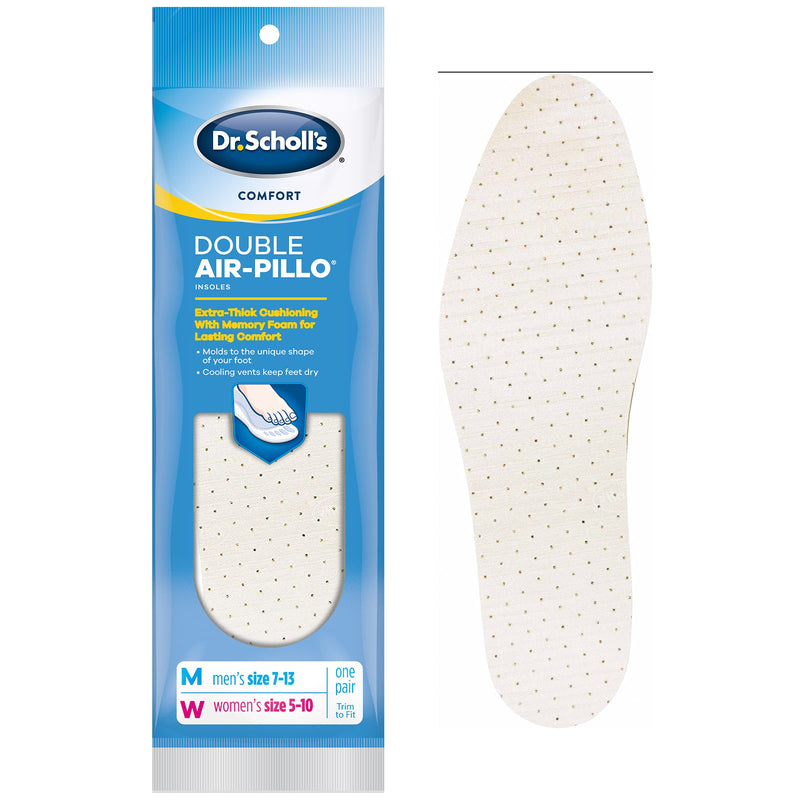 [Australia] - Dr. Scholl’s Comfort Double Air-Pillo Insoles, Men’s Size 7-13, Women’s Size 5-10 , 1 Pair Double Air Pillo 