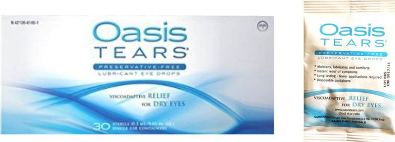 [Australia] - 35 Vials Oasis Tears Preservative-Free Lubricant Eye Drops 