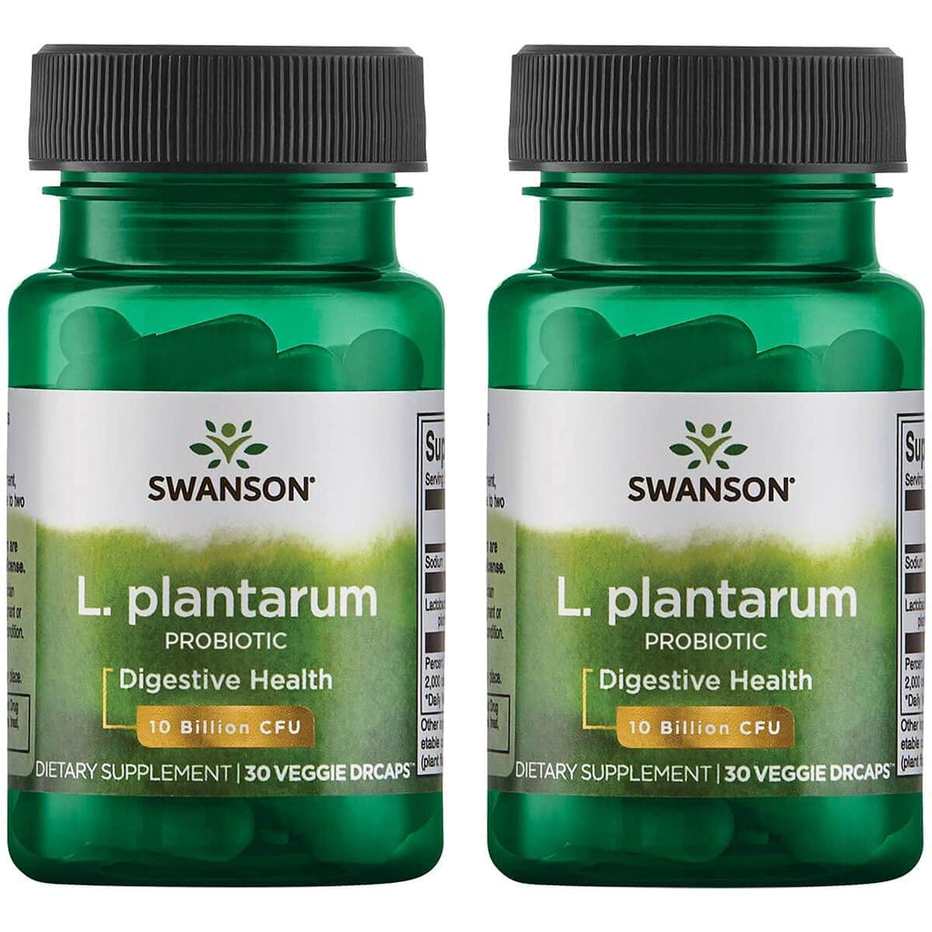 [Australia] - Swanson L. Plantarum - Digestive Supplement Promoting Gastrointestinal Balance & Bowel Regularity - Natural Formula to Help Reduce Bloating - (30 Veggie Capsules) 2 Pack 