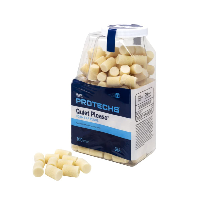 [Australia] - Flents Ear Plugs, 100 Pair, Ear Plugs for Sleeping, Snoring, Loud Noise, Traveling, Concerts, Construction, & Studying, NRR 29 100 Ear Plugs 